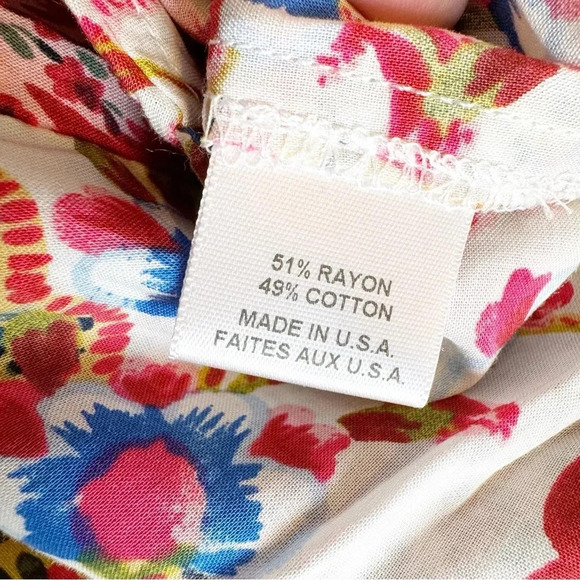 MISA Los Angeles Ruchika Floral Puff Sleeve Romper Size M NWT - Picture 13 of 15
